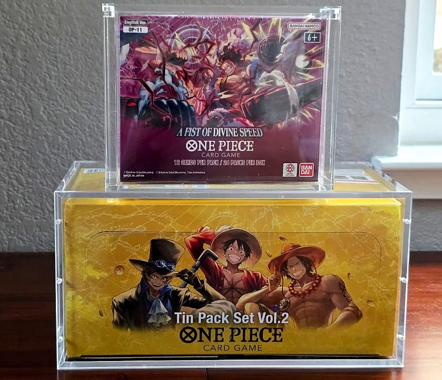 One Piece tin display acrylic case